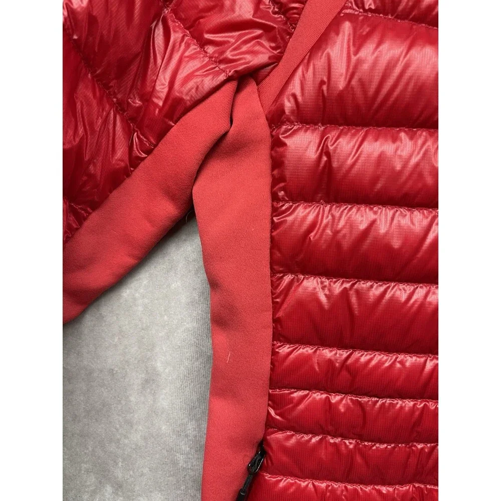 CANADA GOOSE HYBRIDGE LITE HOODY RED 2712L SMALL PACKABLE DOWN JACKET (READ) - Picture 5 of 15